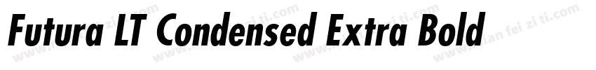 Futura LT Condensed Extra Bold Oblique字体转换